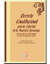 Decreto Constitucional para la Libertad de la América Mexicana, sancionado en Apatzingán a 22 de Octubre de 1814